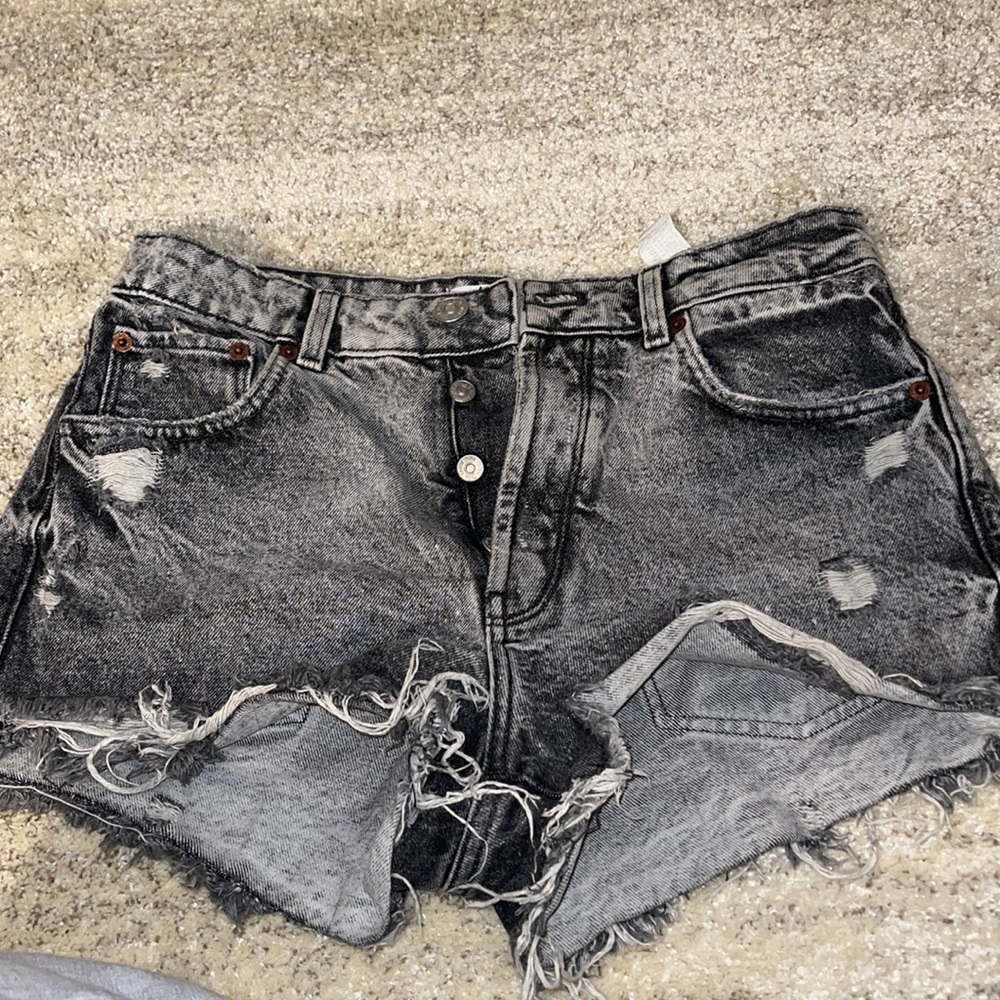 Dark wash shorts